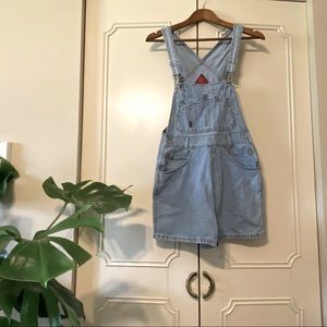 Denim Overall Shorts